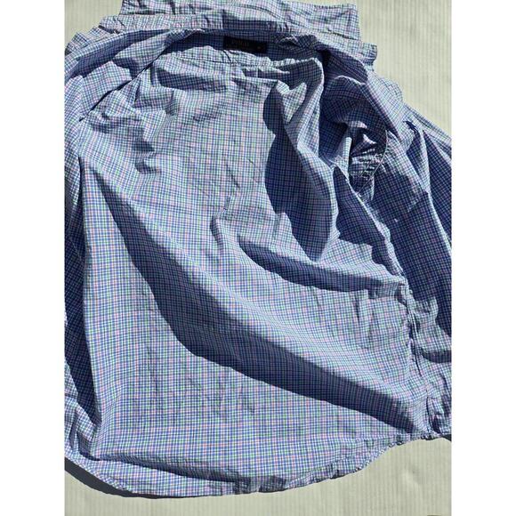 Ralph Lauren Plaid Long Sleeve Button Up Shirt Medium White Pink Easter - Picture 10 of 12